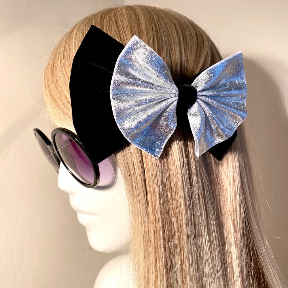 Black Velvet and Silver Bow
